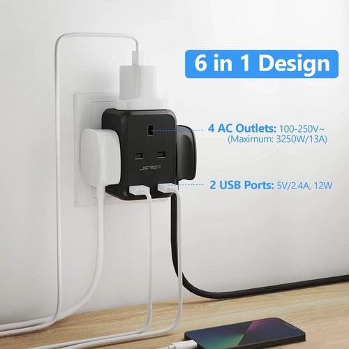Plug adapter usb with way - plug,