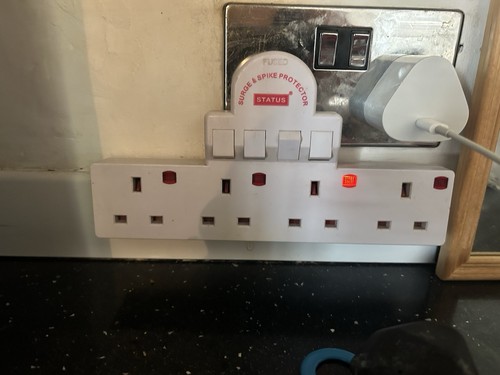 Status way gang wall socket - status,