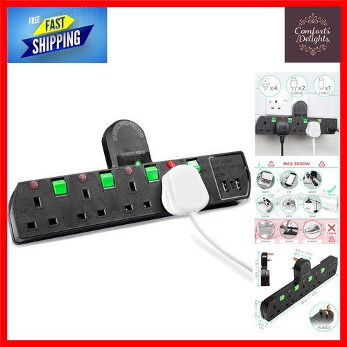 Plug adapter with - usb, 4