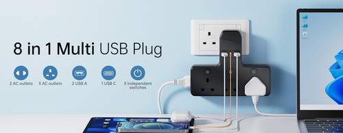3pin multi plug adapter - plug,