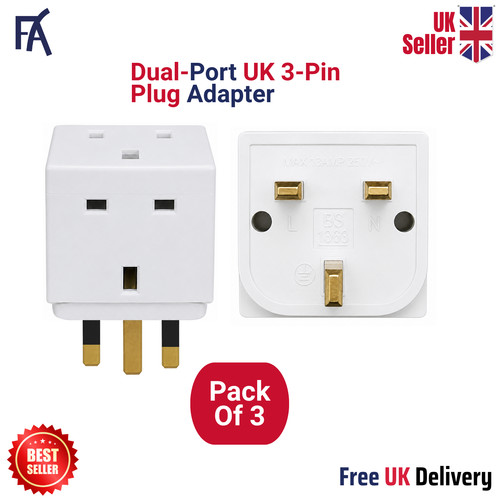 Way pin adaptor 13 amp - 2, 3