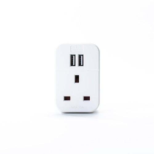 Multi usb plug adapter - plug, white