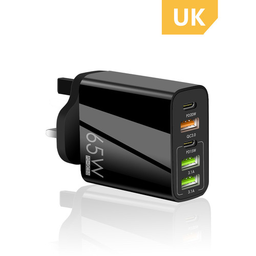 Quick charger 65w plug fast - charger, uk