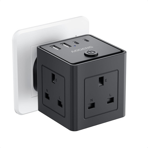 Plug extension socket with - extension, 4