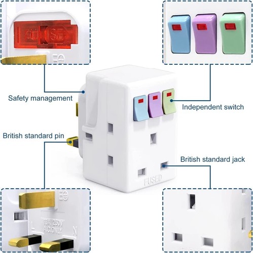 Way plug adapter multi - way,