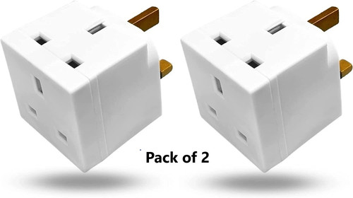 Way pin adaptor 13 amp - x2,