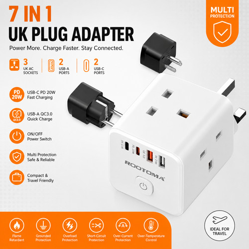 Plug adapter multi 3 - 7,