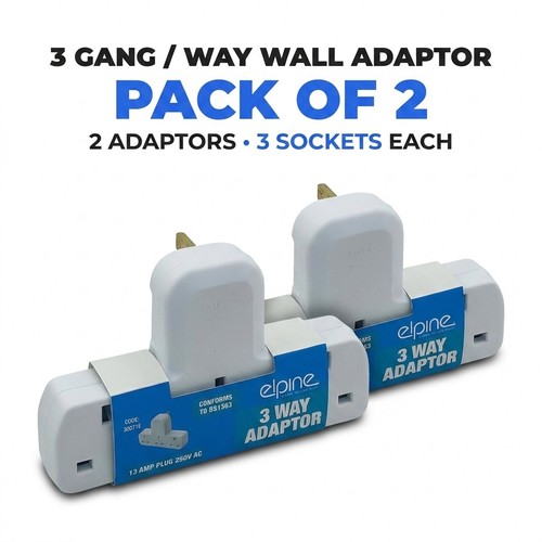 2pc way mains plug - way,