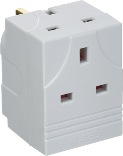 Way mains socket adaptor - way,
