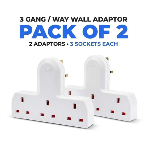 2pc way mains plug - 3, uk