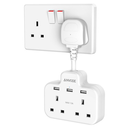 Double plug adaptor with - adaptor, 2